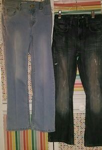 Girls size 10 jeans. $10 for both.
